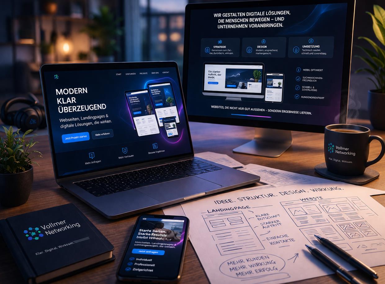 Webseiten, Landingpages und digitale Lösungen für Unternehmen und lokale Anbieter